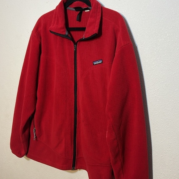 Patagonia Men’s Polartec Regulator Red Zip Up Fleeced Jacketet Size XL - Picture 4 of 15